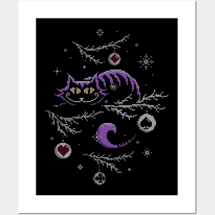 Winter Wonder Cat Sweater Posters and Art